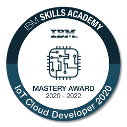 IoT Cloud Developer - IBM Mastery Award